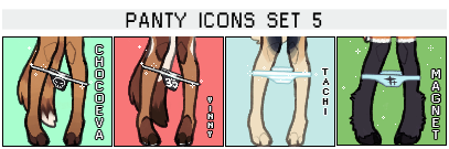 Panty Icons set 5