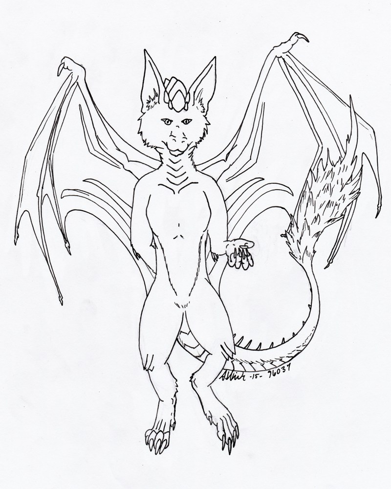 Daily Doodle #9 - Fox Dragon