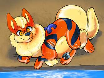 Pooltoy Arcanine by Floe