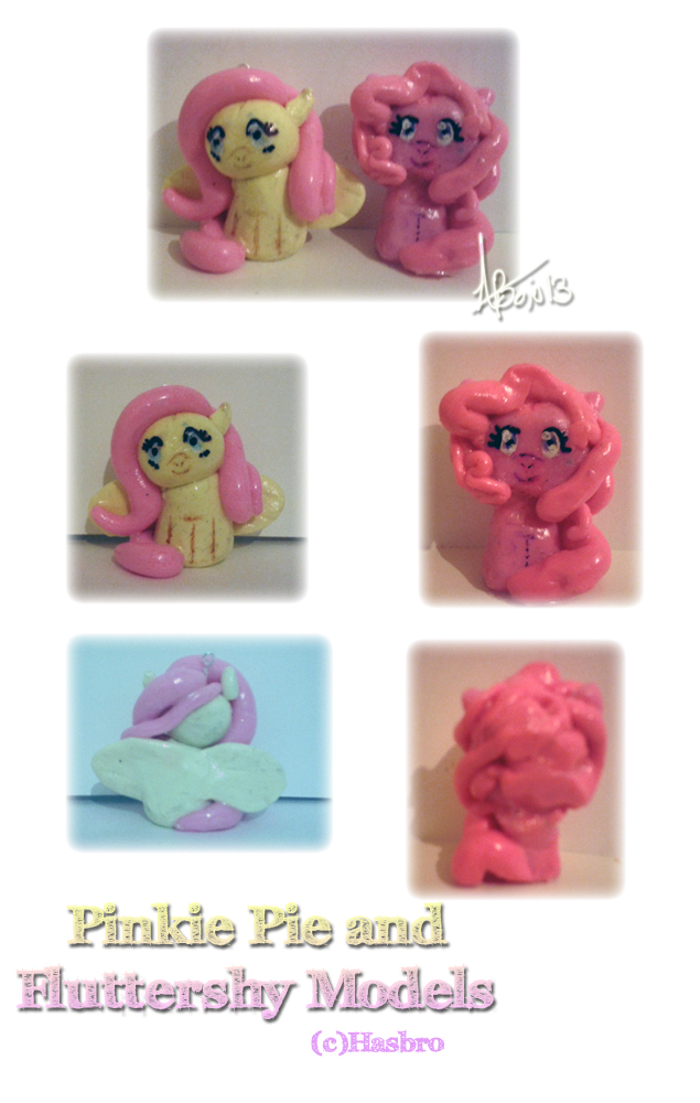 Fimo: FlutterShy and Pinkie Pie