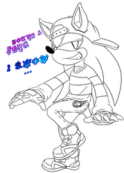 Sonic Jerking Lineart
