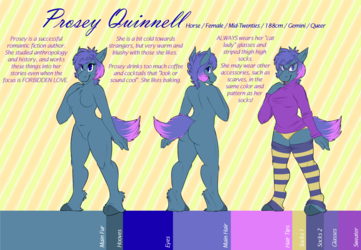 [commission] Reference Sheet - Prosey Quinnell
