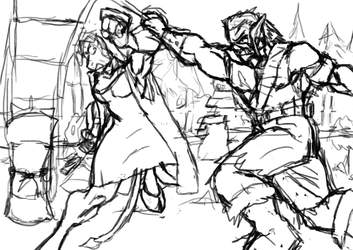 Thramis Fights - Sketch