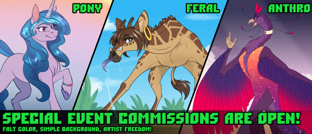 Special Event Commissions are open!