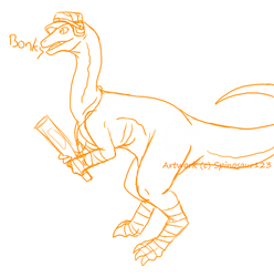 Scout Gallimimus sketch