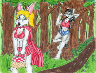 Red Riding Hood and the Big Badass Wolfess - part 1