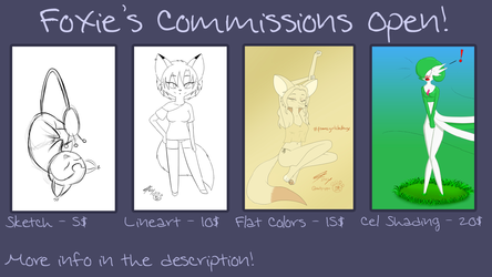 COMMISSIONS OPEN! (More info below)