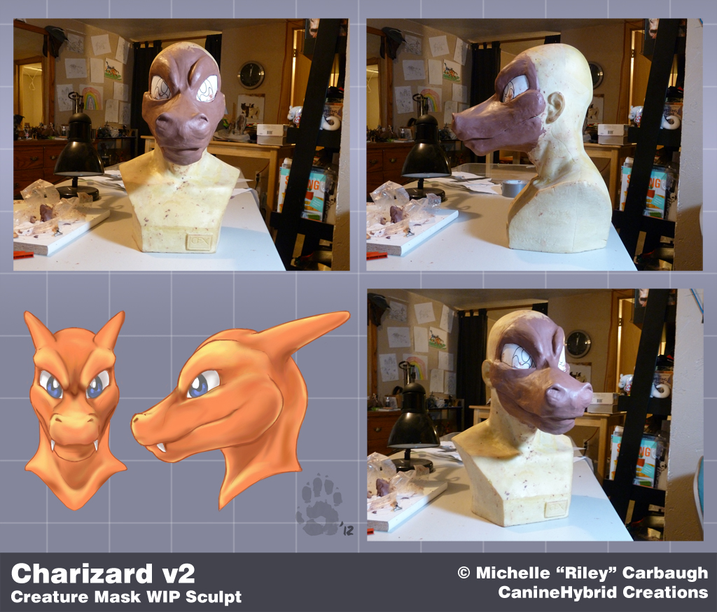 Charizard v2: WIP Mask Sculpt
