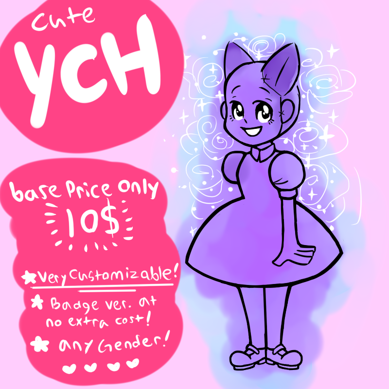 very customizable YCH! only 10$ :33