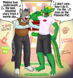 Karaoke Cat and Dragon