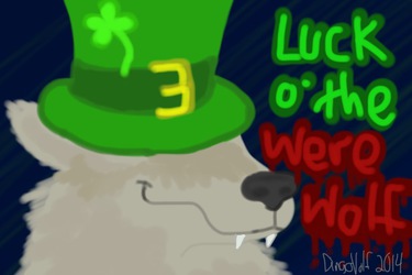 Draw A Werewolf Day - Luck of the Arrwwwooo!
