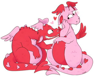 Valentines dragons