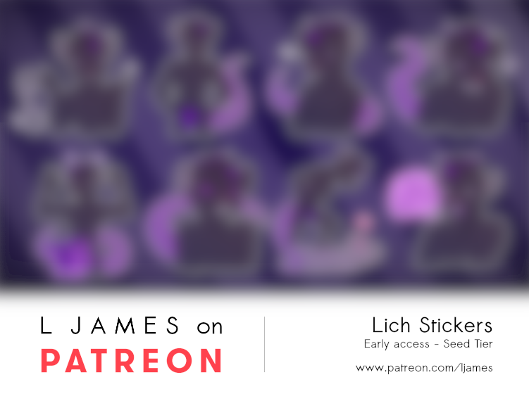 [Patreon] Lich Stickers early access