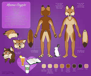 MamaCoyote_18 Reference Sheet Commission