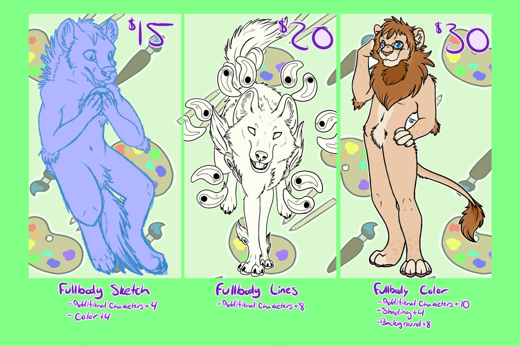 Current Commission Prices