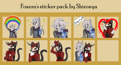 Foxera's sticker pack