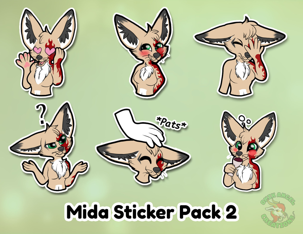 Commission: Mida Sticker Pack 2