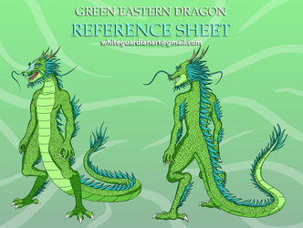 Green Eastern Dragon Reference Sheet