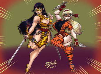 [Comm] Lady Tigre & Chica Tigre