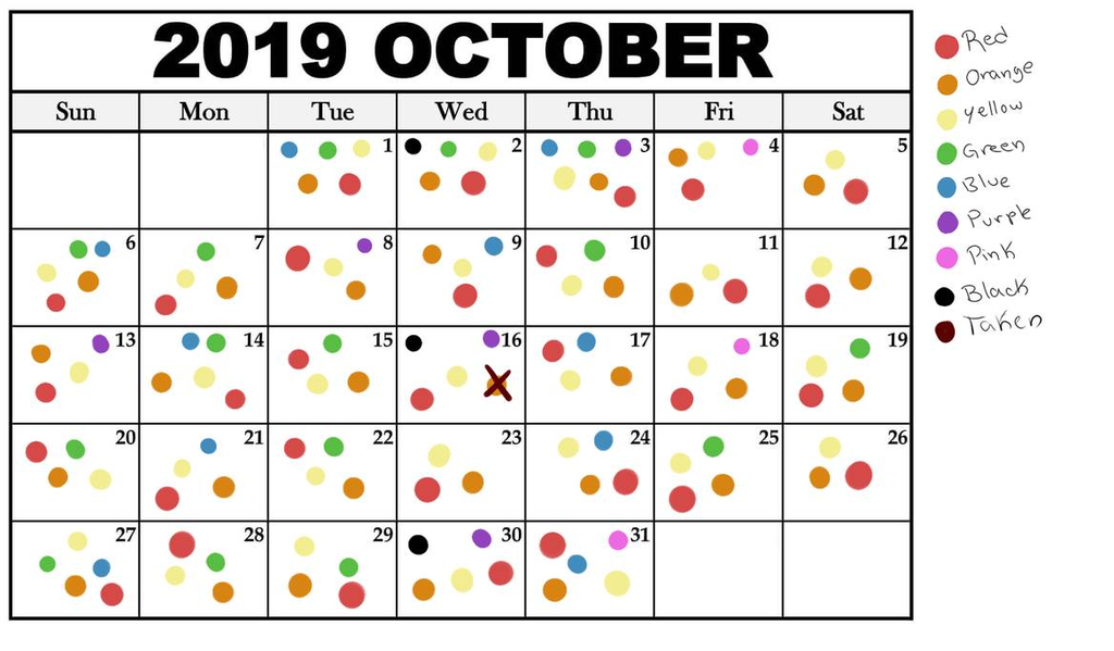 Most recent image: October Advent Calendar