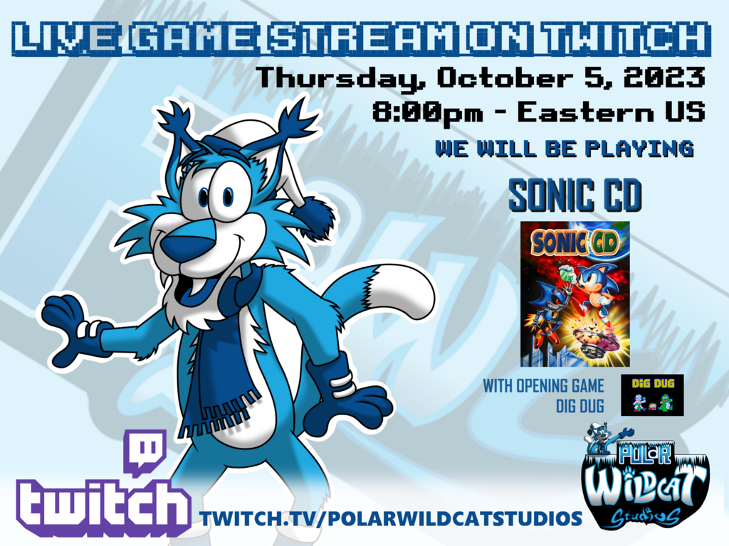 Game Stream On Twitch - Thursday @ 8PM [Sonic CD]