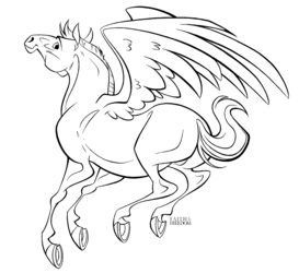 Pegasus lineart