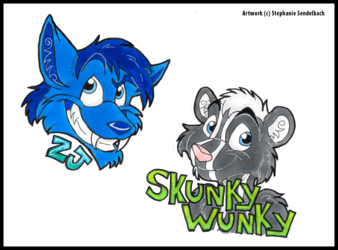 ZJ and Skunky Wunky Badges