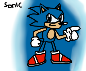 Mouse Drawn Sonic