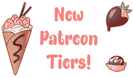 New patreon tiers let me know what ya think!!