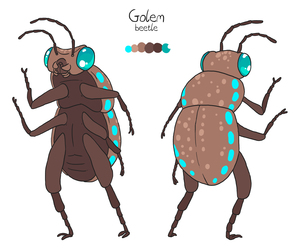 [commission] Beetle Golem ref