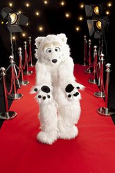 Snuggly Tender Paws poses on the red carpet at Confuzzled 20