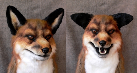 Fox Mask w/ articulating Ears and Jaw