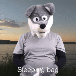 "Sleeping bag" ASL gif