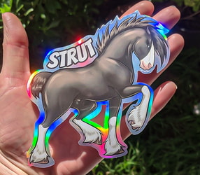 Victor Holographic Sticker