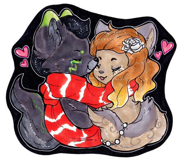 Scarf Snuggles [Commission]