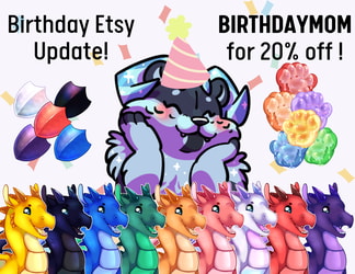 Esty Shop Birthday Update!