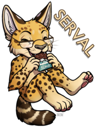 Serval Ridicudorable Badge