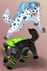 Bouncy Hyenas Shenanigans and Guggles
