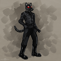 R-ALF the Cyberwolf, by Keetah Spacecat