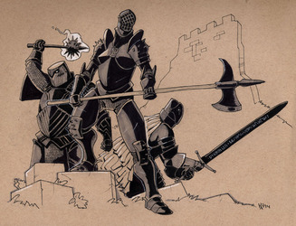 Inktober death knights
