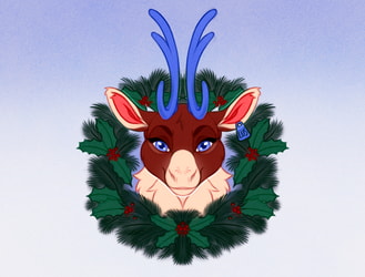 Reindeer Wreath (by Agentmoose)
