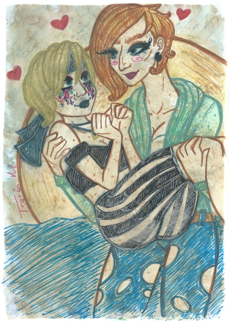 Sketchy lesbian pirates
