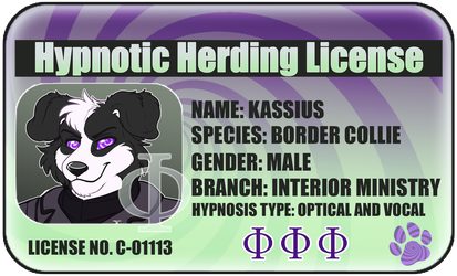 Hypnotic Herder's Licence By Toxi De Vyne