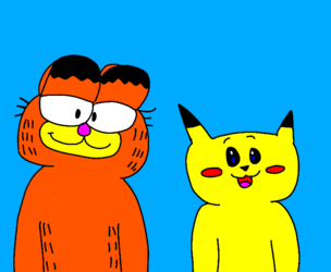 Garfield and Pikachu