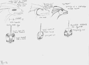 Warhammer Skink head study sketch