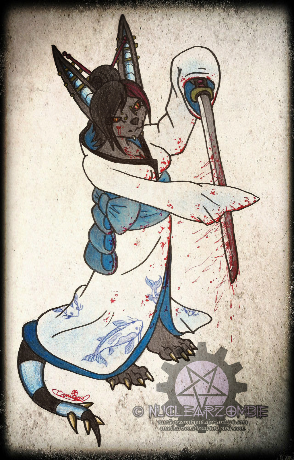 Samurai in a Kimono