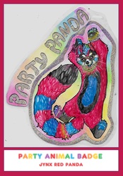 Party Animal Badge: PARTY PANDA