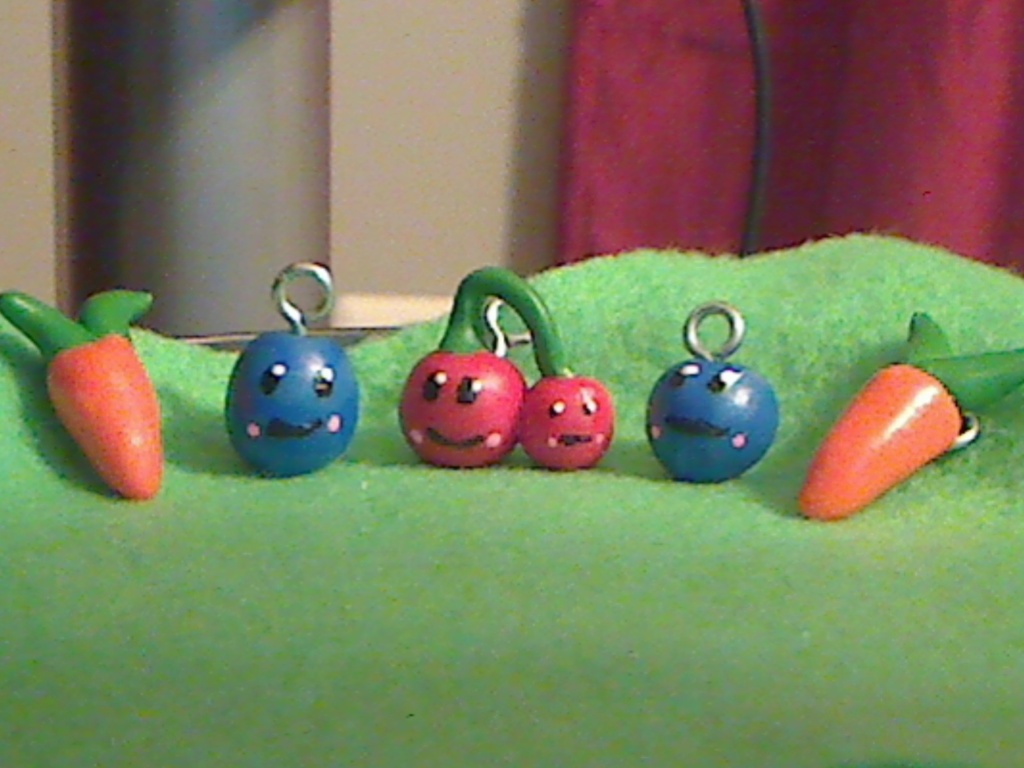 fruit and veggie charms