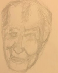 Preliminary Sketch- Old lady.