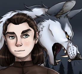 Arya and Nymeria